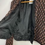 Adrianna Papell Vintage Evening Silk Beaded Embroidered Jacket Black Copper S Photo 8
