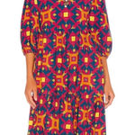 NWT Briton Court Resort Tiered Midi Dress Beaded Neck Size M Blue Size M Photo 0