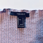 Forever 21 Lavender Long Sleeve Crop Top With Scalloped Hem Size Small Photo 1