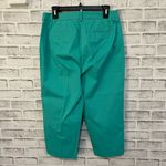 Talbots Women’s green blue teal perfect skimmer curvy crop casual pants 6 Photo 1