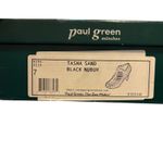 Paul Green  Black Suede Peep toe ankle bootie heels stacked platform,Size 4.5 NWB Photo 13