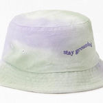 Pac Sun Desert Dreamer “stay grounded” embriodered bucket hat Yellow Photo 0