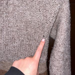 Free People  Wool Cardigan Brown Sweater Photo 2