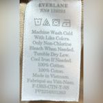 Everlane The Weekend Beige Crewneck Women’s Size M Casual Cotton T-Shirt Dress Photo 3