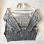 Vera Wang Simply  Ombré Turtleneck Sweater - Grey & White - Large Photo 1