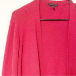 Eileen Fisher  Size Large Red Wool Thick Knit Open Front Knit Sweater Cardigan Photo 1
