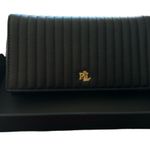 Ralph Lauren Lauren  Quilted Nappa Leather Slim Wallet in Gift Box Black Photo 1