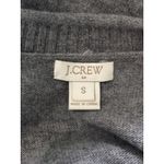 J Crew Small Gray Sweater Tweed Front Merino Wool Graphite Long Sleeve Crew Photo 6