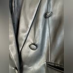 EXPRESS Women's Faux Leather Black Blazer Jacket size Large $158 Photo 6