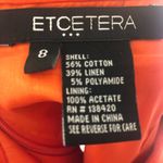 Etcetera Linen Blend 2pc Jacket Skirt Suit Set Photo 6