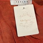 FAVLUX NWT!  Rust Lightweight Blouse Size Medium Photo 3