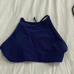 Urban Outfitters Royal Blue Ribbed Bikini Halter Top Photo 1