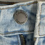 Carmar Blue Denim Mini Skirt with White Accents Size 25 Photo 2