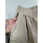 Sunny Leigh Linen Blend Casual Pants Women's L Beige Wide Leg Lagen Beachy Boho Photo 6