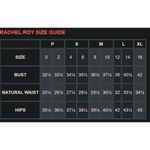 Rachel Roy  Womens Laced Back Bustier Bikini Swim Top Black M Photo 5