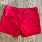 Athleta  Bright Red Coastal Eyelet Floral Cut-out Shorts Womens 6 Photo 6