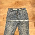 Anthropologie  Pilcro Blue Flare bootcut  Leg Jeans with paisley Pattern‎ size 25 Photo 7