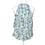 ASOS Blue Yellow Tiered Blouse 6 Photo 1