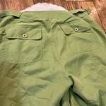 Ellen Tracy  Size‎ 8 Green Pants Cargo Tie Gather Front Loop Sides Crop Photo 11