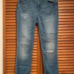 Madewell Women’s 9” High Riser Skinny Skinny Ripped Denim Jeans Sz 27 Photo 0