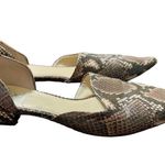 Vince Camuto Cruiz Shoes Snake Print D'Orsay Flats Pointed Toe Size 8.5 Photo 4
