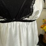 Victoria's Secret  Black and White Lace Chemise Photo 1
