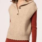 FRNCH Anthropologie  Wool Blend Henley Sweater Photo 6