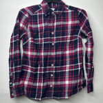 Croft & Barrow Women’s Flannel Shirt PXS Plaid Button-Up Long Sleeve Photo 0