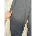 Zella Black Getaway Drawstring Cargo Pockets Button Closure Crop Pants Size L Photo 2