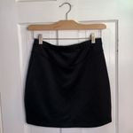Free People  Black Ponte Knit Classic Mini Skirt W-405 Sz S Photo 6