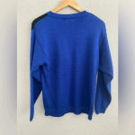 Vintage Koret Sweater Bright Flowers Green‎ Blue Black Size Medium Wool Blend Photo 1