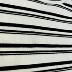 Anthropologie Maeve Women's Stripe Mock Neck Ribbed Top Black White XS NWT Photo 9