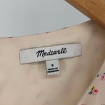 Madewell Tie-Sleeve Retro Dress in Dutch Dandelion Cream Micro Floral size 8 Photo 9