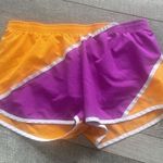 Nike Dri-Fit Size Medium Orange and Purple Running Athletic Shorts. Photo 7
