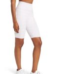 Sweaty Betty Gingham Lavender and White High-Waisted Biker Shorts Medium 8” Photo 4