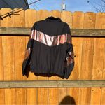 Zyia NWT  Pink Shine Rose Gold Metallic Block Jacket Size‎ XXL Photo 5