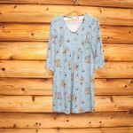 Boden Blue Floral Dress Blue Size 6 Photo 1