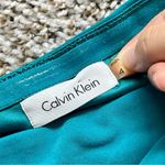 Calvin Klein Women’s Sheath Stretch Dress Blue One Shoulder Size 4 Ball Gown Photo 3