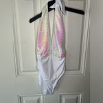 New Look  Sequin Plunge white Swimsuit NWT size 8 uk 12 Swimwear Photo 4