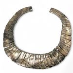 Vintage Egyptian Revival Les Bernard Necklace Silver Collar Choker No Clasp Photo 1