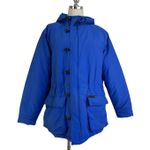 Vintage Ralph Ralph Lauren Puffer Hooded Blue Coat Size L Photo 0