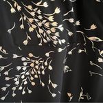 Kensie  Foil Print Chiffon Maxi Dress Size 12 Black Gold Hi-Low Whimsigoth Fairy Photo 3