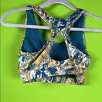 Tek Gear  Blue and Yellow Sleeveless Crop Top Photo 6