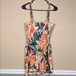 H&M NWT  Women’s Floral Tropical Multicolor Smocked Tie Waist Tank Romper Photo 4