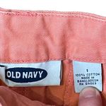 Old Navy Women Salmon Chino Shorts Casual Fit Solid Mid-Rise 100% Cotton Size 1 Photo 6