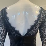 Free People Colleen Faux Leather Mini Dress in Black with Lace Photo 10