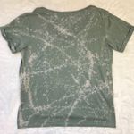 American Eagle Women's Bleach Dye Short Sleeve T-Shirt Small Modal Green NEW Photo 5
