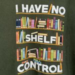 Book Green shirt Graphic tee with Book shelf ladies XL Photo 1