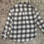 EXPRESS Petite Slim Fit Black and White Portofino Shirt Photo 5