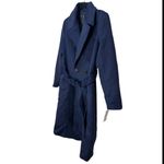 Bernardo Belted Wool Blend Longline Coat - Deep Navy Photo 5